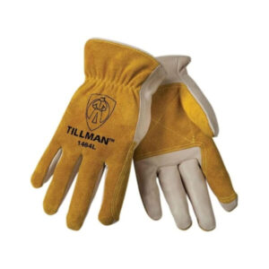 Tillman 1464 Cowhide/Split Drivers Gloves – Large, Yellow, Kevlar Reinforced