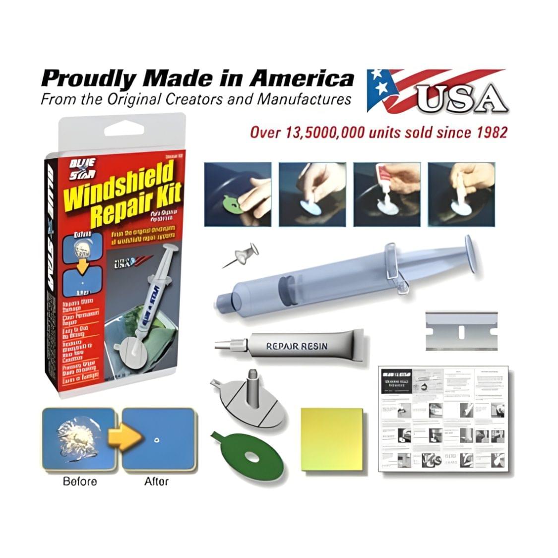 Blue-Star Windshield Repair Kit, .027 fl oz